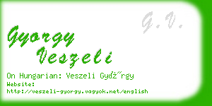 gyorgy veszeli business card